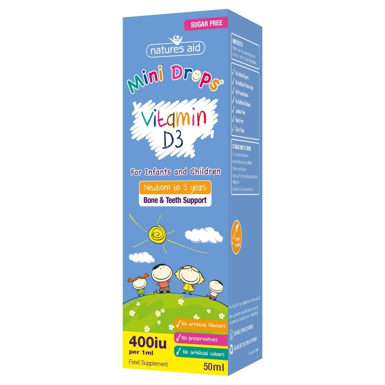 Mini Drops vitamin D3 kapi 50ml